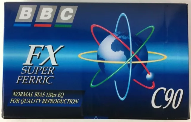 BBC FX 90 Normal Bias Super Ferric C90 Quality Audio Cassette Tape -New / Sealed