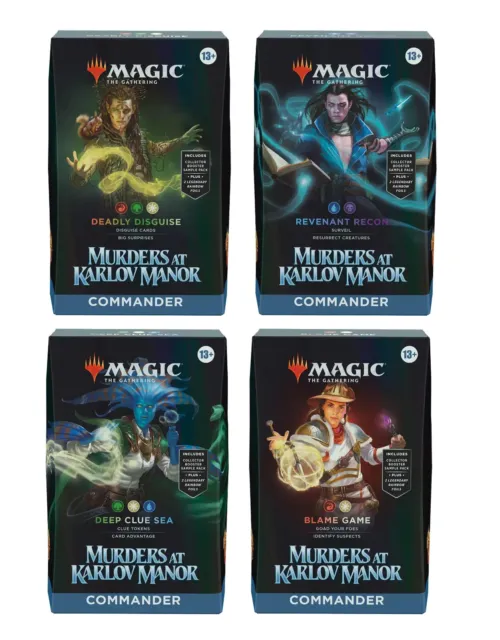 Set of 4 (1 of Each) Commander Decks Murders at Karlov Manor MKM MTG