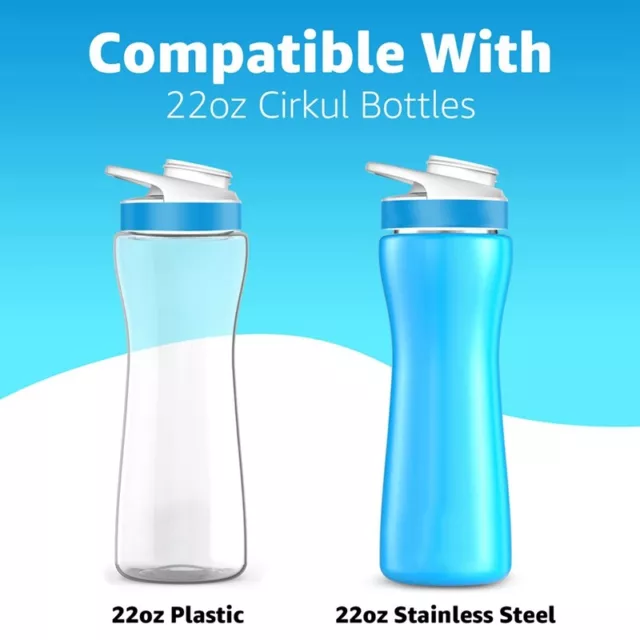 Manga de 22 oz para botella de agua Cirkul se adapta a 22 oz plástico y acero inoxidable3651