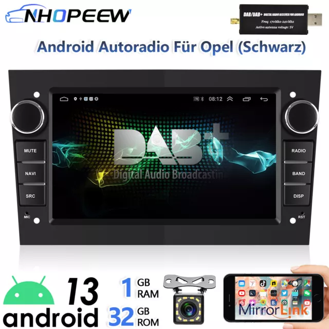 DAB+ Android Autoradio Für Opel Astra H Corsa C D Vectra GPS Navi Bluetooth RDS