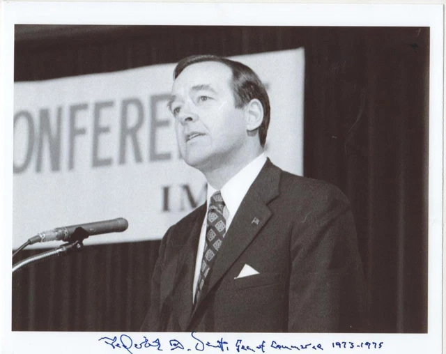 SECRETARY OF COMMERCE signed by FREDERICK DENT 1973-1975