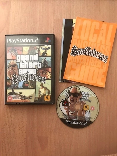 GRAND THEFT AUTO San Andreas Game PS2 Playstation 2 - Very Good ...