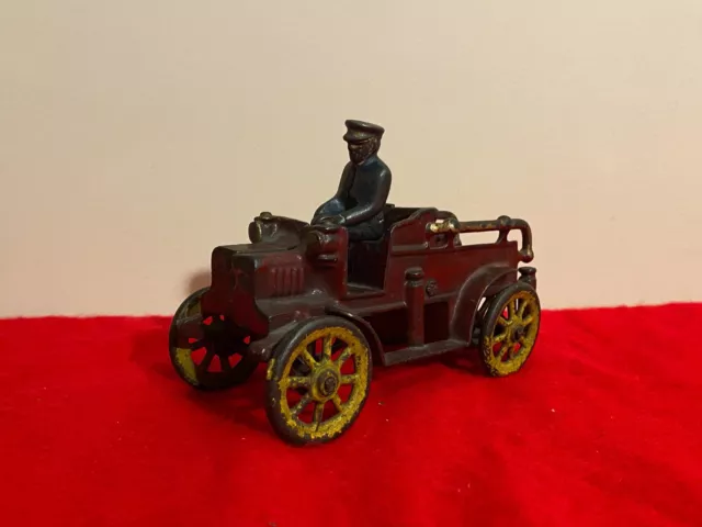 Vintage Kilgore AC Williams Cast Iron Fire Chiefs Car Patrol Arcade ak-31