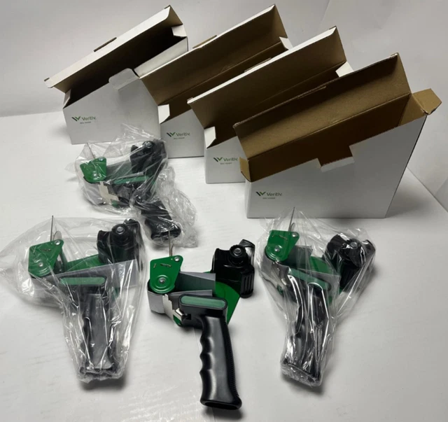 4x Pack Veritiv Packing Tape Dispenser 2" Safe-T-Seal Handheld Adjustable