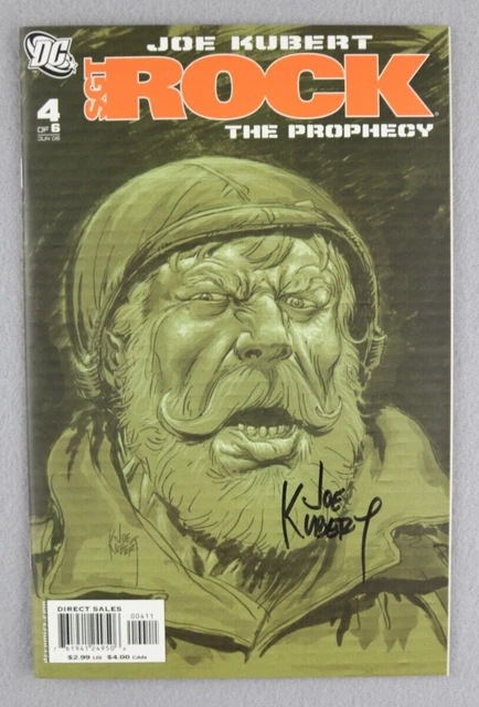 Sgt. Rock the Prophecy #4 DC Comics 2006 Signed Joe Kubert Autographed War WWII
