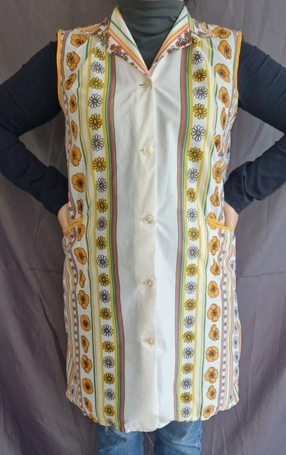 Iconico Grembiule Da Camice Colorato DDR Nylon Dederon - Foto 2