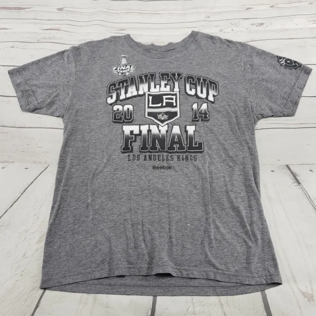 Los Angeles Kings Top Size Large NHL Stanley Cup Final 2014 Reebok T-Shirt Women
