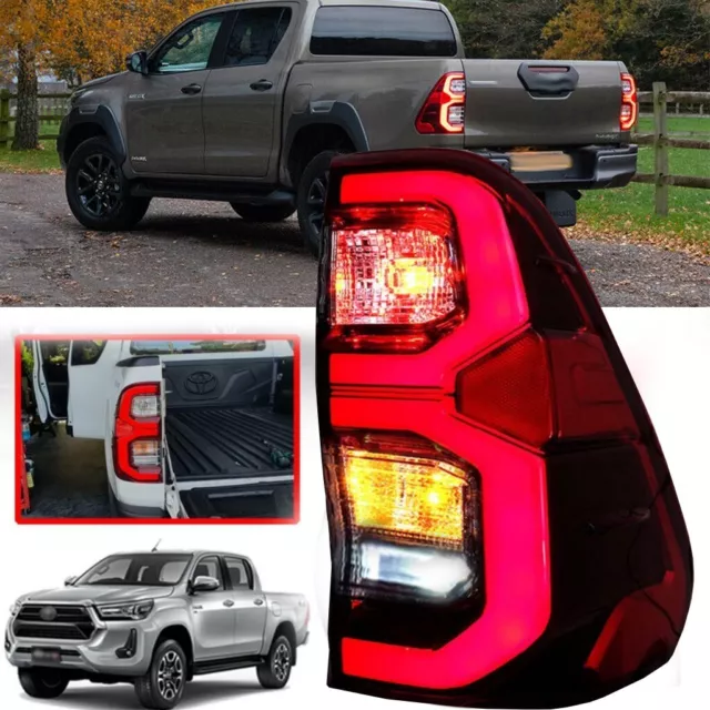 Right Led Pair Red Rear Tail Light Lamp For Toyota Hilux Revo M70 M80 2015-2024