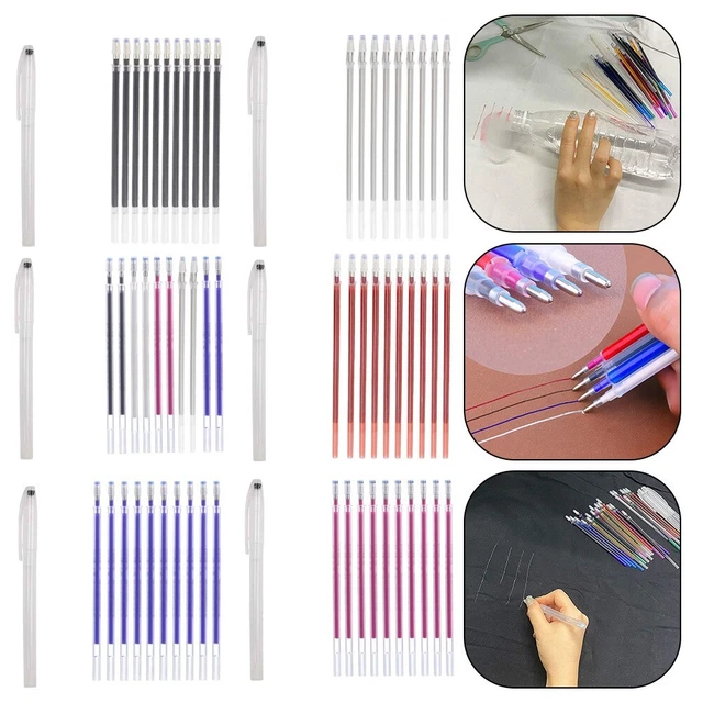 10pcs/set Heat Erasable Pens Magic Marker Temperature Disappearing Fabric Pens Line Marking Diy Craft Sewing Accessories I3612543893