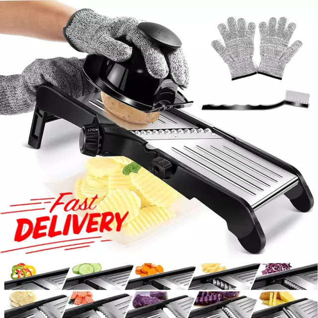 Vegetable Chopper Stainless Kitchen Mandoline Vegetable Cutter Slicer Food Chopp