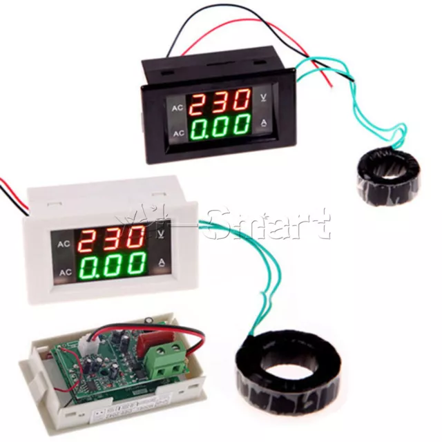 100A 300V 110V 220V AC Digital Ammeter Voltmeter LCD Panel Current Voltage Meter