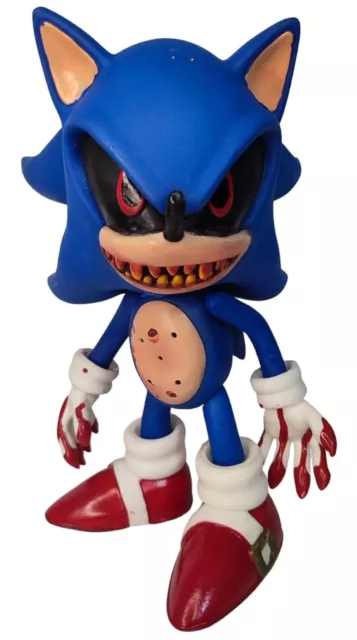 CUSTOM Sonic .Exe The Hedgehog Sonix X 10.5” Figure Hard Plastic