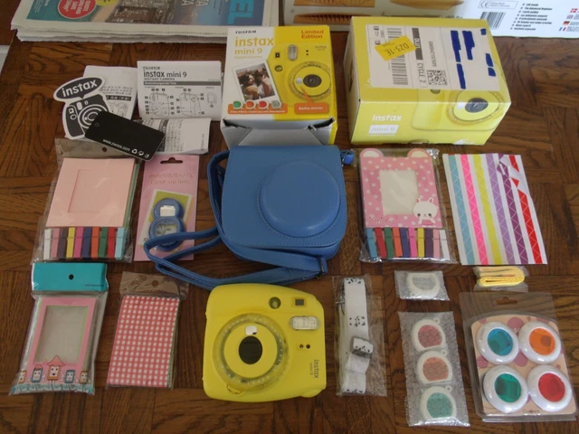 Fotocamera Istantanea Fujifilm Edizione Limitata ""Giallo Chiaro"" Instax Mini 9 + Extra