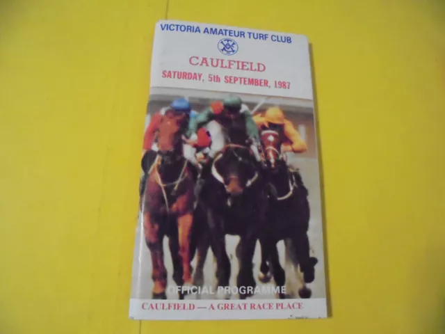 1987 Caulfield Race Book - Memsie Stakes G2 - Sep 5