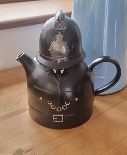 Rare Vintage Carlton Ware Teapot English Bobby Police Officer