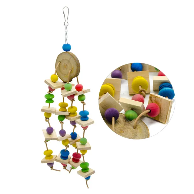 1pc Kauspielzeug für Vögel wood bird swing Papagei Spielzeug Vogel Käfig