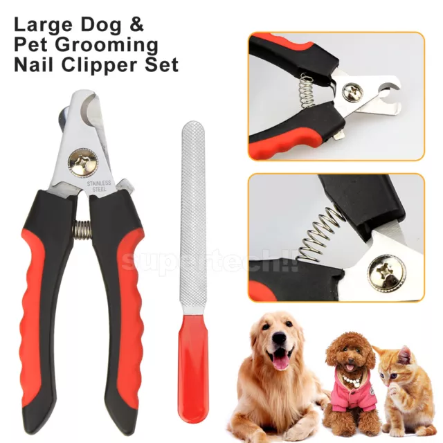 Pet Dog Cat Nail Clippers Professional Toe Trimmer Clipper Grooming Steel Tool