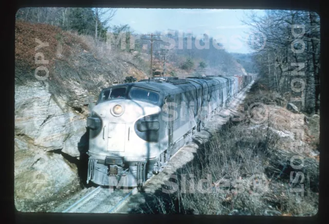 Duplicate Slide SOU Southern Ry. F3A 4166 & B & B & A Action New Albany GA 1962