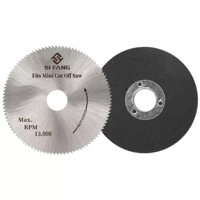 50mm HSS Saw Blade Resin Cutting Disc Set Cut Off Tool for Metal Wood Plastic