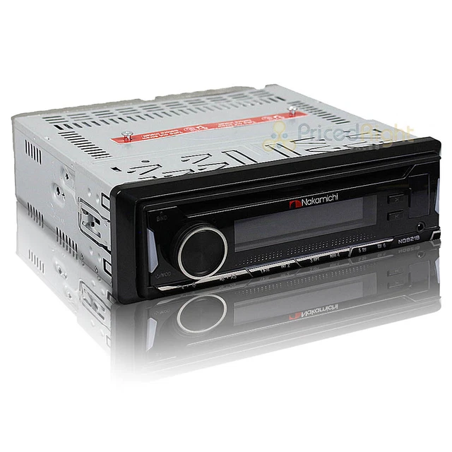 Nakamichi 1 DIN CD Bluetooth Receiver AM FM USB 50 Watts x 4 Channel NQ821B Nakamichi 1 DIN CD Bluetooth Receiver AM FM USB 50 Watts x 4 Channel NQ821B