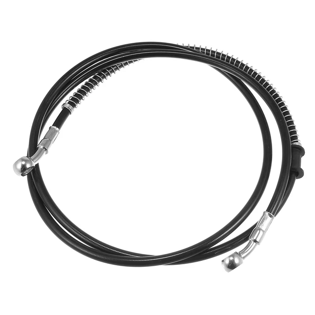 66.93" Moto Hydraulique Frein Ligne Huile Tuyau Tressé Câble Noir