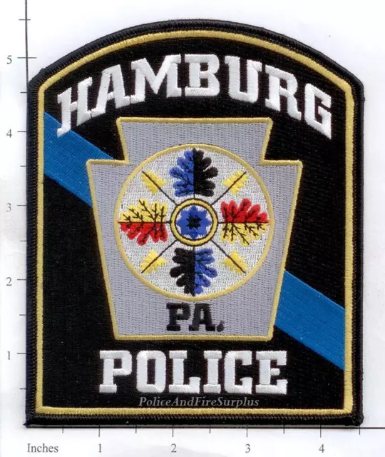 Pennsylvania - Hamburg PA Police Dept Patch - Thin Blue Line