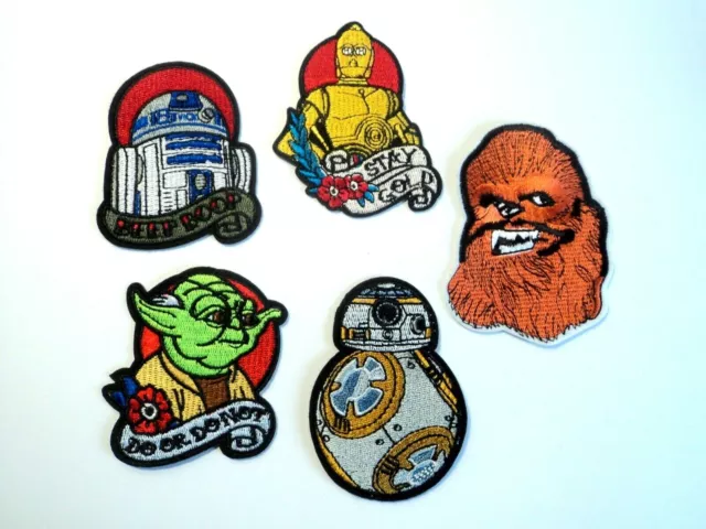 1x Star Wars Heroes Patches Embroidered Cloth Badge Applique Iron Sew On