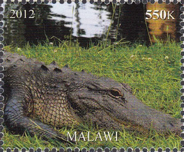 Malawi postfrisch MNH Tier Wildtier Krokodil Alligator Reptil Raubtier Fauna /52