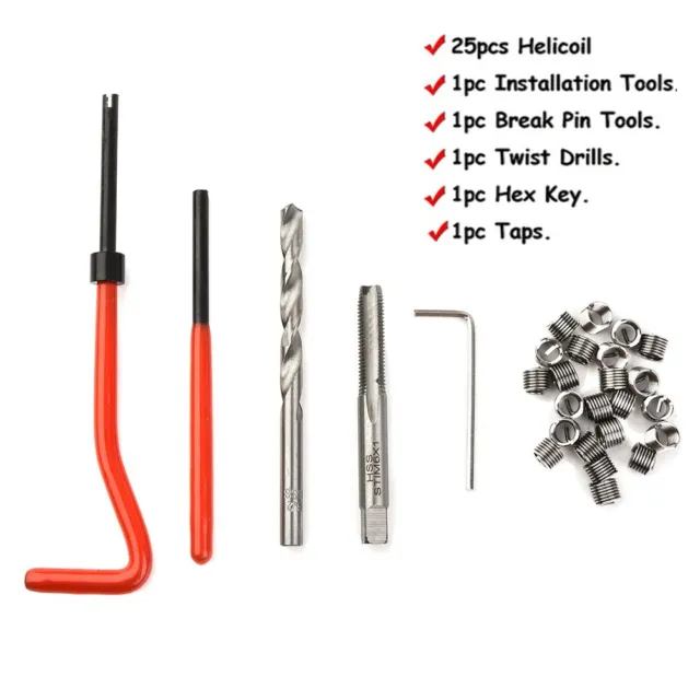 Kit d'outils à main tendeur de réparation de fil essentiel M6 30 pièces inser