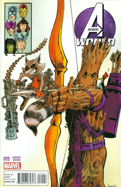 Avengers World #15B Aragones Variant VF 2015 Stock Image