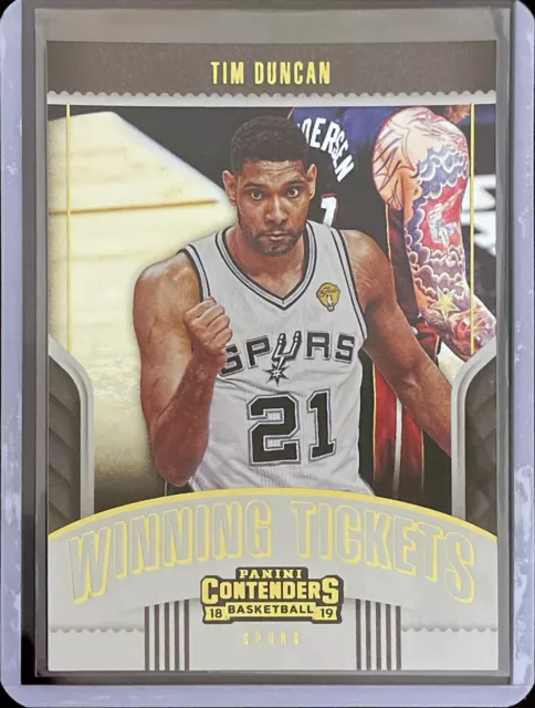 2018-19 Panini Contenders: Tim Duncan - Winning Ticket #22