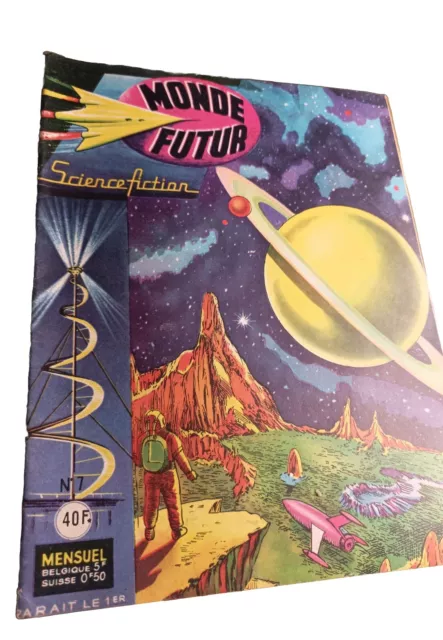 Vintage Monde Futur N 7 Artima 1959 Science Fiction BD Comics Espace Fusee