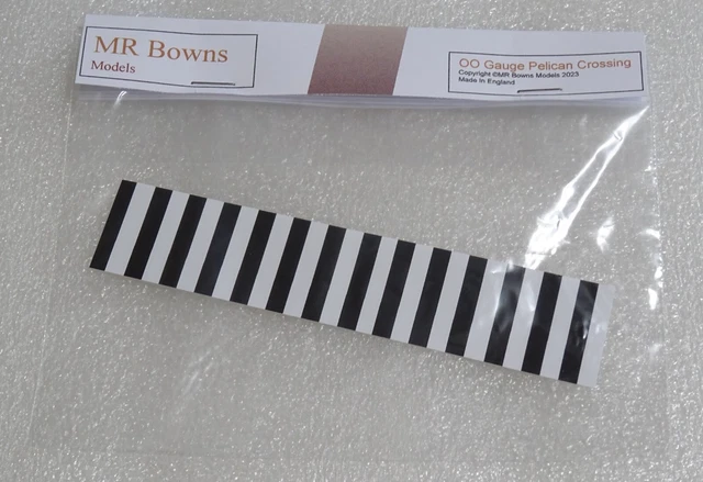 OO SCALE PELICAN Crossing Zebra Crossing Road Markings by MR Bowns