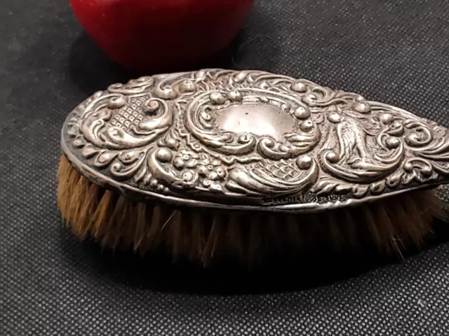 Antique- Solid Silver-Late Victorian/ Childs- Hair Brush- "Chester" C-1900
