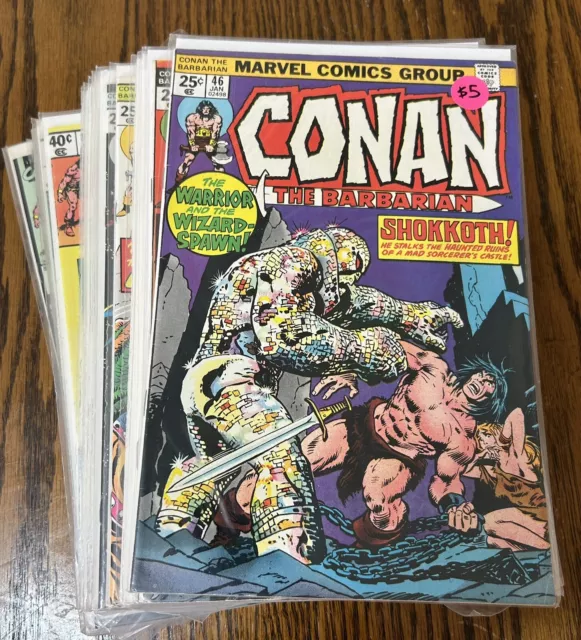 Conan The Barbarian Lot Marvel Bronze Age (21 Comics)