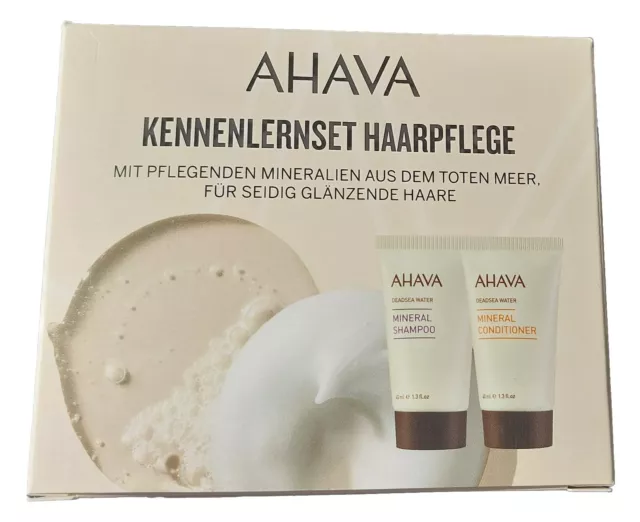 Ahava Kennenlernset Mineral Shampoo + Conditioner Neu