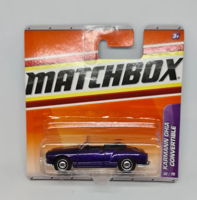 Matchbox 1969 Volkswagen Karmann Ghia Convertible Lila 2010 MBX OVP VW