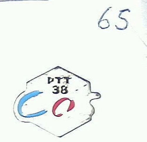 Nr. 65 Pin ´ S Post Ptt Post Cos Ptt 38 Isère