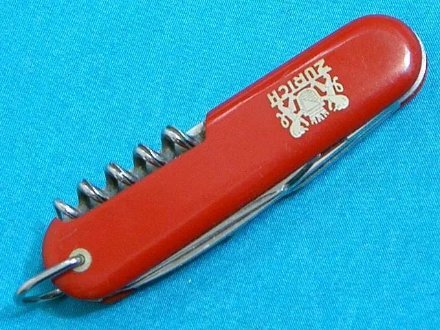 Vintage Wenger Delemont Commander Zurich Sak Swiss Army Sportsman Knife Knives