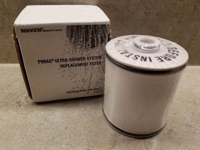 Filtro de repuesto para sistemas de ducha ultra Nikken PiMag 13831 MicroJet montaje en pared