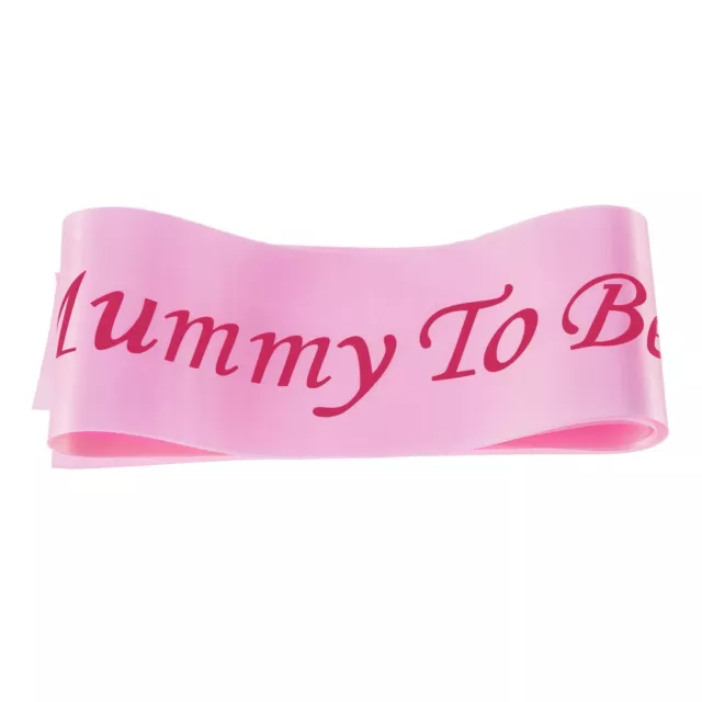 Bébé Douche Écharpe Mummy Être Écharpe Fête Cadeau Ruban Accessoire Écharpe Rose