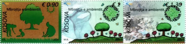 Kosovo Stamps 2024. Environmental Protection. Set MNH