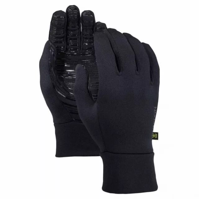 BURTON Powerstretch Liner Glove - True Black - Small/Medium - BNWT