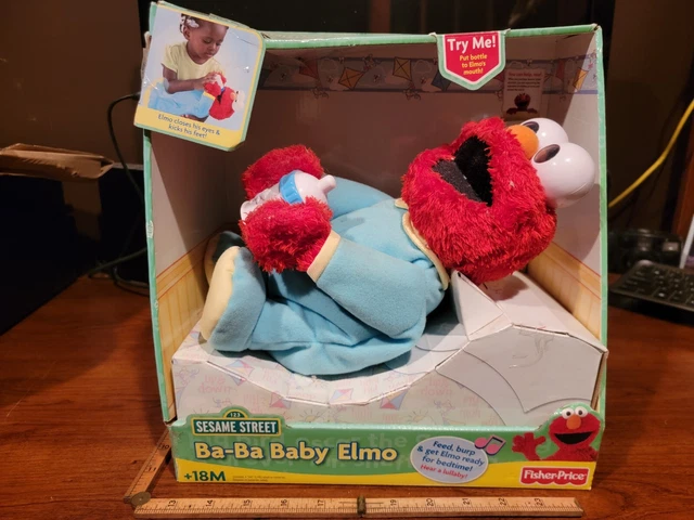 Fisher Price Ba-Ba Baby Elmo Sesame Street +18M New In Box  2007 Old Stock