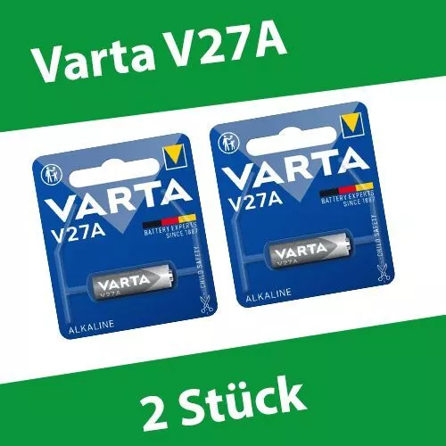 2 x Varta V27A MN27 A27 L828 GP27A 4227 - 19mAh Alkaline Batterie 12V