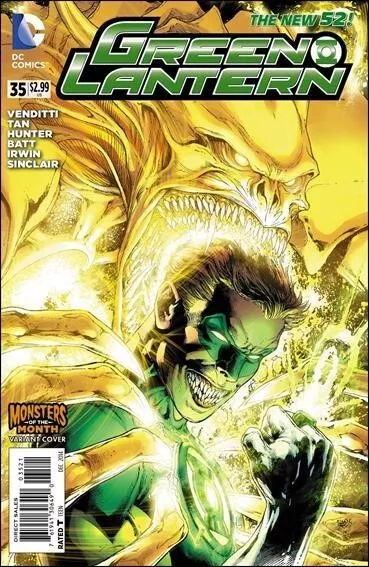 Green Lantern #35 Monsters Of The Month Variant Cover Dc New 52 Nm Comic Book 1