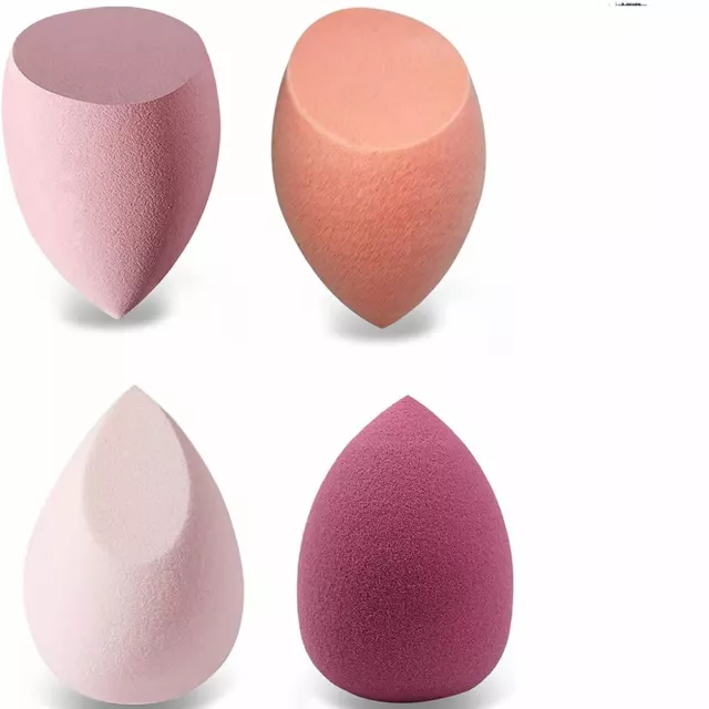 Base de belleza para mujeres 4 piezas mezcladora maquillaje esponja licuadora tampón impecable soplo