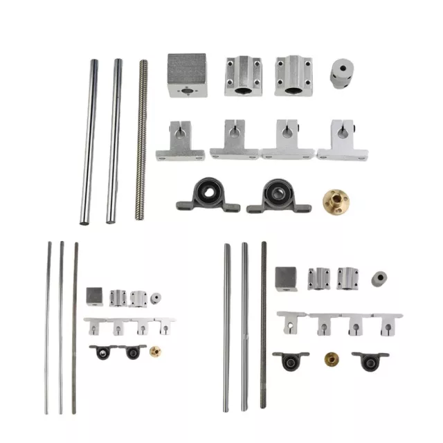 Stainless Steel and Aluminum Linear Rail Support Guide Set (150/250/350mm)