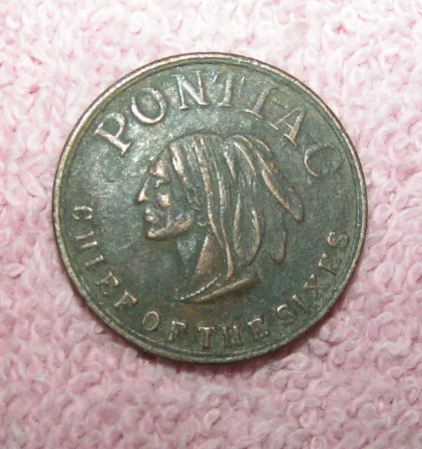 Pontiac Automobile Chief of the Sixes Coin Product of General Motors