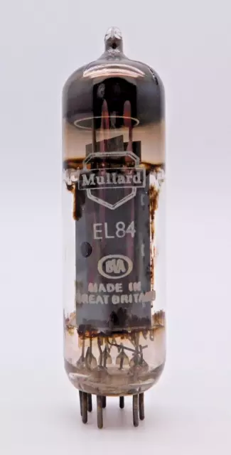 Mullard Blackburn EL84 6BQ5 Valve Tube Halo Getter Used Tested (V4) #1